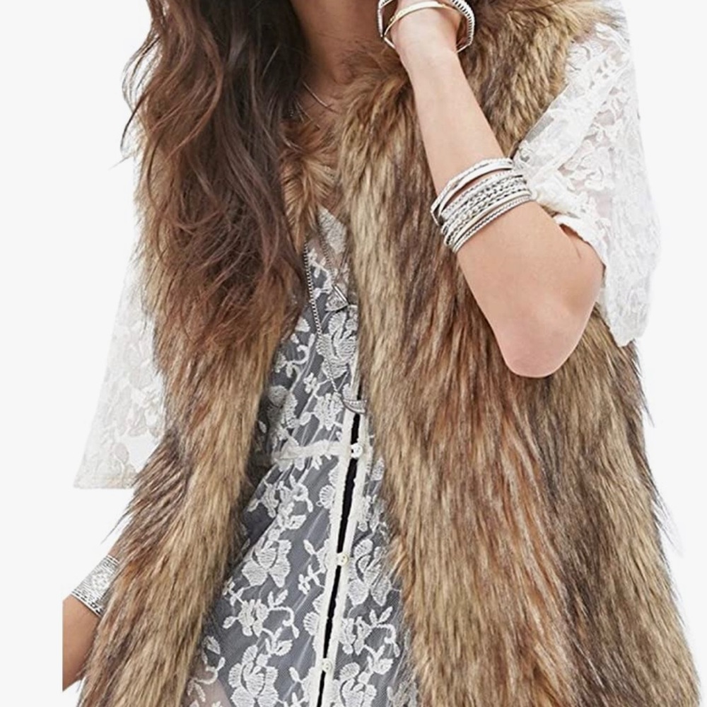 Faux fur vest